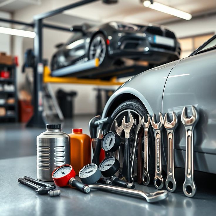 Car parts and tools showing effects of UAE desert heat